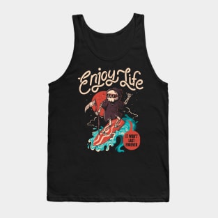 Enjoy Life - Funny Cool Skull Death Summer Gift Tank Top